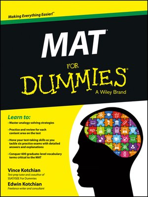 cover image of MAT For Dummies